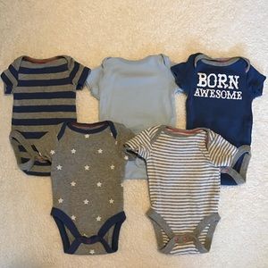 NB Newborn Cat & Jack set of onesies